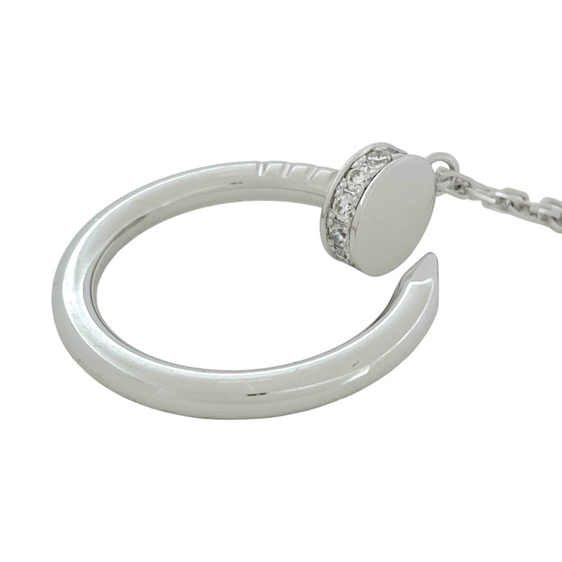 カルティエ Cartier ジュスト アン クル ダイヤモンド ネックレス K18WG ダイヤモンド ジュエリー