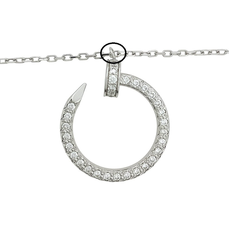 カルティエ Cartier ジュスト アン クル ダイヤモンド ネックレス K18WG ダイヤモンド ジュエリー
