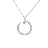 カルティエ Cartier ジュスト アン クル ダイヤモンド ネックレス K18WG ダイヤモンド ジュエリー