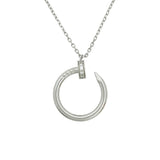 カルティエ Cartier ジュスト アン クル ダイヤモンド ネックレス K18WG ダイヤモンド ジュエリー