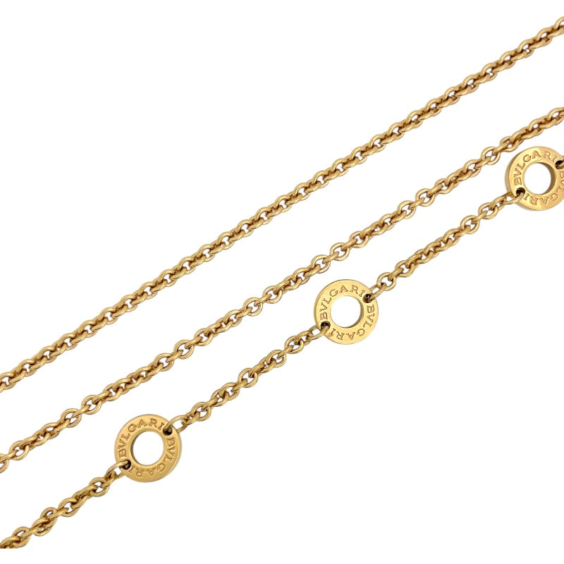 ブルガリ BVLGARI ビーゼロワン ネックレス ピンクゴールド K18PG ホワイトセラミック ジュエリー