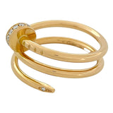 カルティエ Cartier ジュスト アン クル ダイヤリング SM ピンクゴールド K18PG ダイヤモンド ジュエリー