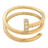 カルティエ Cartier ジュスト アン クル ダイヤリング SM ピンクゴールド K18PG ダイヤモンド ジュエリー