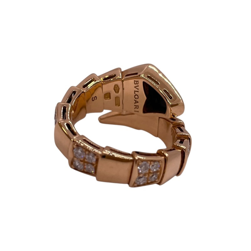 ブルガリ BVLGARI セルペンティヴァイパーリング 750PG/ダイヤモンド/オニキス ジュエリー