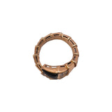ブルガリ BVLGARI セルペンティヴァイパーリング 750PG/ダイヤモンド/オニキス ジュエリー
