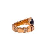 ブルガリ BVLGARI セルペンティヴァイパーリング 750PG/ダイヤモンド/オニキス ジュエリー