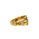ブルガリ BVLGARI セルペンティヴァイパーリング 750PG/ダイヤモンド/オニキス ジュエリー