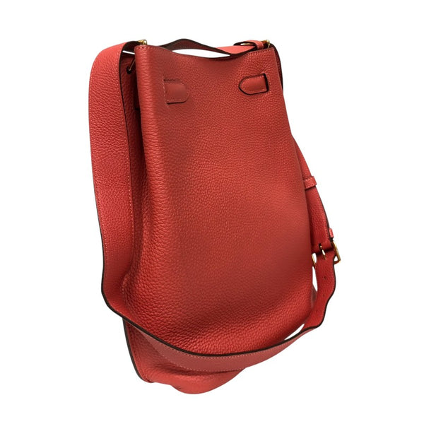エルメス HERMES ソーケリー22 □R刻 ルージュピヴォワンヌ ゴールド金具 トリヨン レディース ショルダーバッグ