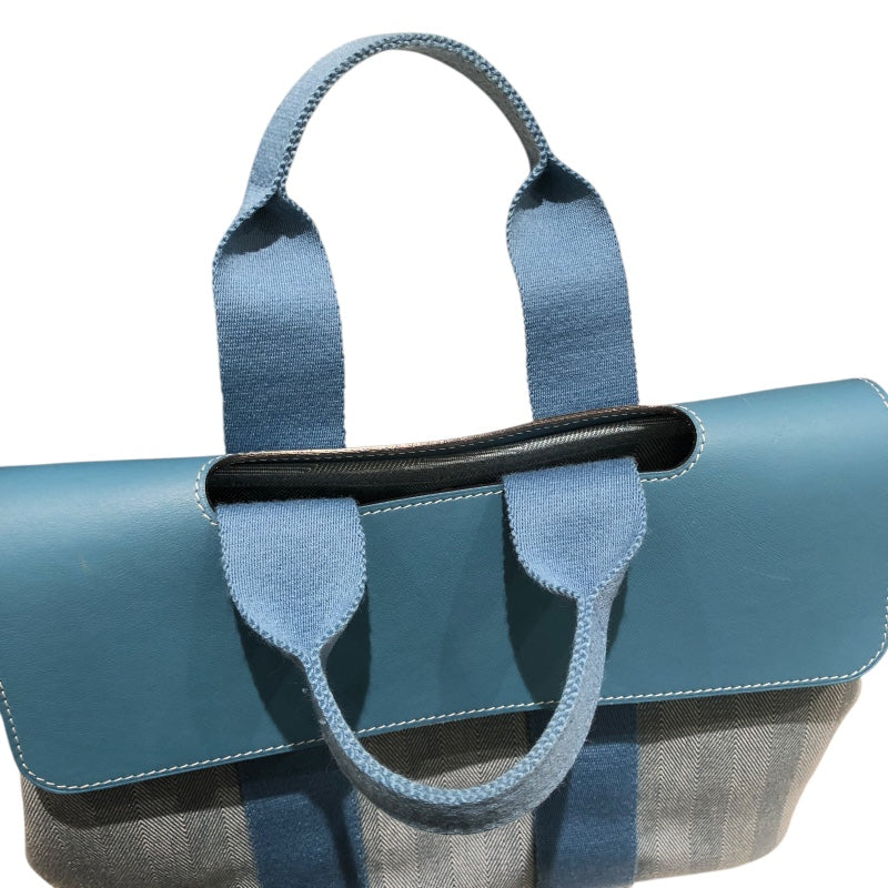 エルメス HERMES ヴァルパライソPM ブルージーン トワル/レザー レディース ハンドバッグ
