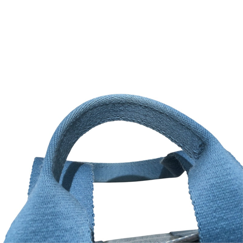 エルメス HERMES ヴァルパライソPM ブルージーン トワル/レザー レディース ハンドバッグ