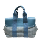 エルメス HERMES ヴァルパライソPM ブルージーン トワル/レザー レディース ハンドバッグ