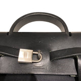 エルメス HERMES エールバッグアドPM □D刻 ブラックSV金具 トワル ユニセックス リュック・デイパック