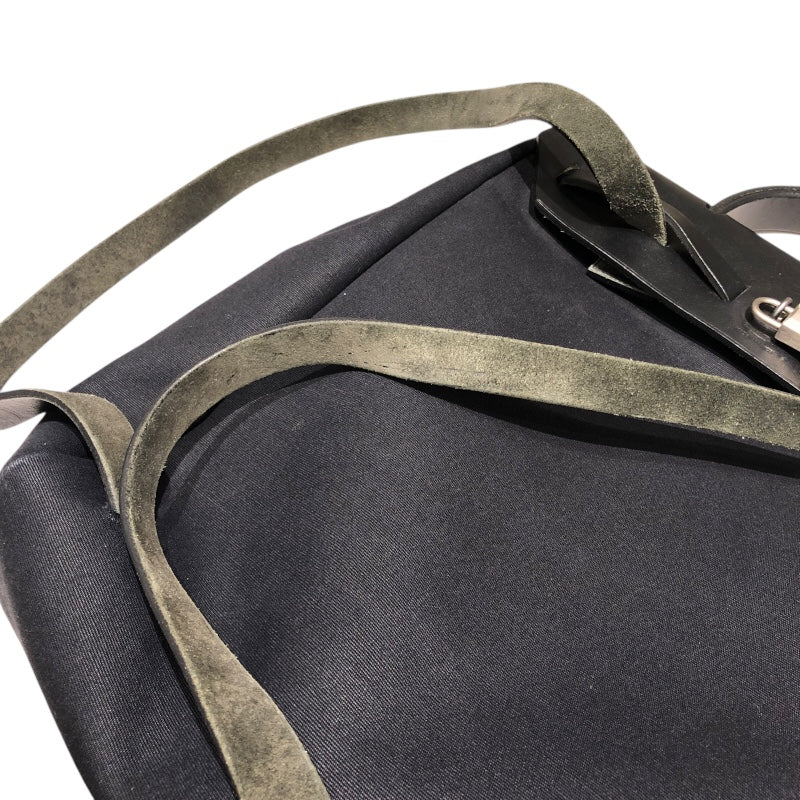 エルメス HERMES エールバッグアドPM □D刻 ブラックSV金具 トワル ユニセックス リュック・デイパック