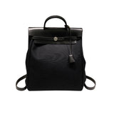 エルメス HERMES エールバッグアドPM □D刻 ブラックSV金具 トワル ユニセックス リュック・デイパック