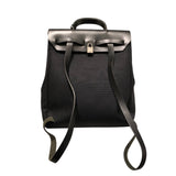 エルメス HERMES エールバッグアドPM □D刻 ブラックSV金具 トワル ユニセックス リュック・デイパック