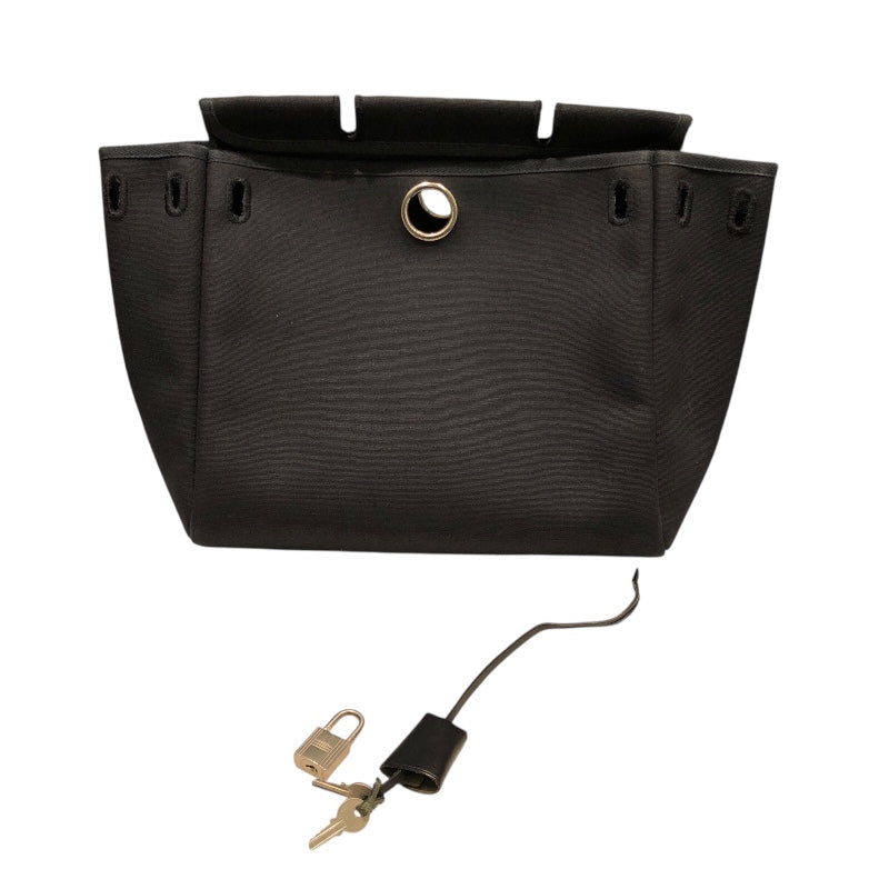 エルメス HERMES エールバッグアドPM □D刻 ブラックSV金具 トワル ユニセックス リュック・デイパック