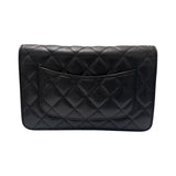 シャネル CHANEL マトラッセ　チェーンウォレット ブラック キャビアスキン レディース ショルダーバッグ