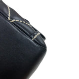 シャネル CHANEL ワイルドステッチハンドバッグ ブラック ゴールド金具 カーフ レディース ハンドバッグ