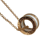 ブルガリ BVLGARI ビーゼロワンネックレス ゴールド Au750 セラミック ジュエリー