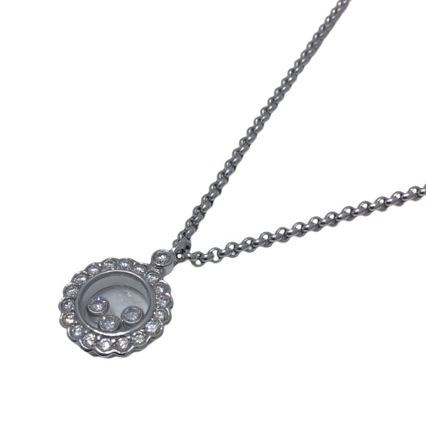 ショパール Chopard ハッピーダイヤネックレス　3PD 750WG ホワイトゴールド 750 ジュエリー