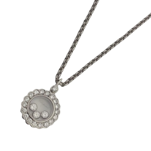 ショパール Chopard ハッピーダイヤネックレス　3PD 750WG ホワイトゴールド 750 ジュエリー