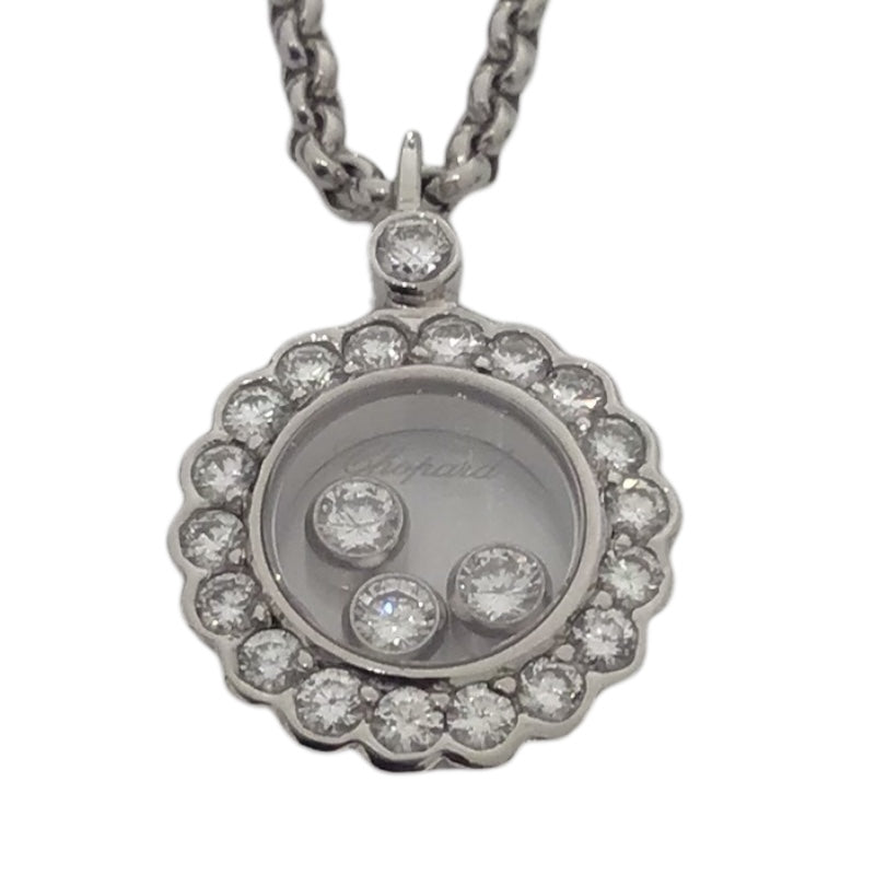 ショパール Chopard ハッピーダイヤネックレス　3PD 750WG ホワイトゴールド 750 ジュエリー