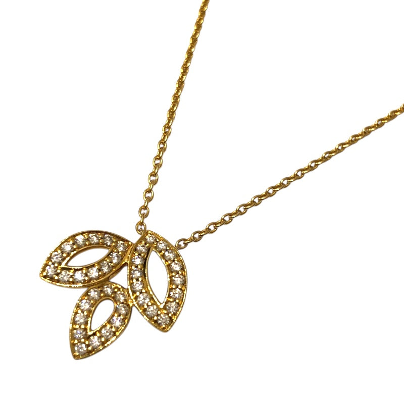 ハリーウィンストン HARRY WINSTON リリークラスターミニダイヤネックレス イエローゴールド 750 ジュエリー