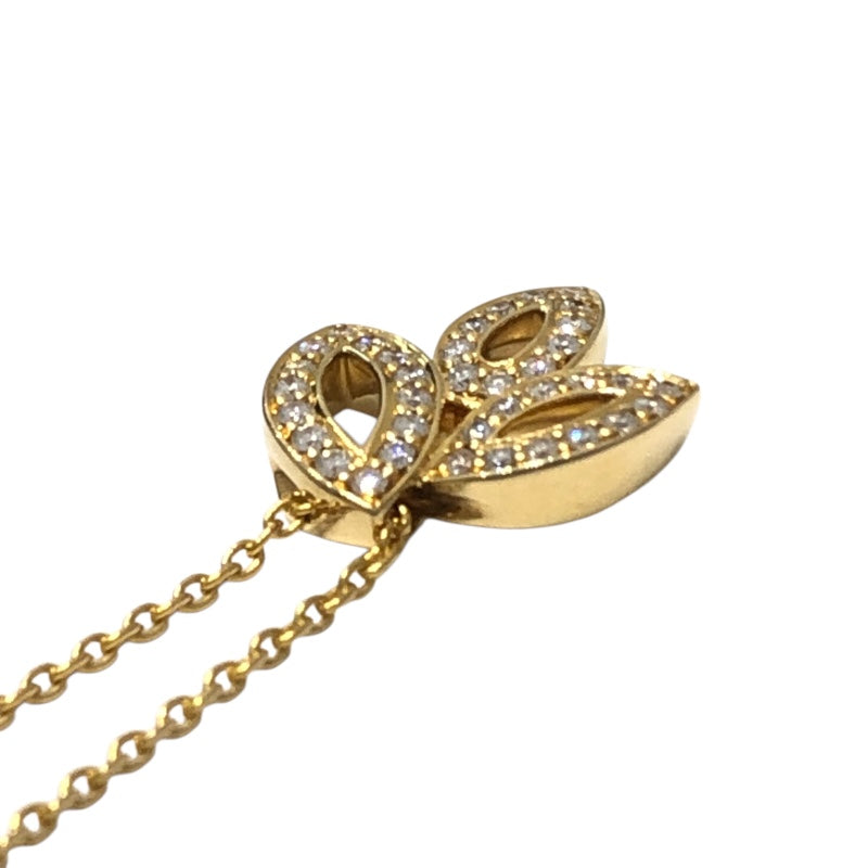 ハリーウィンストン HARRY WINSTON リリークラスターミニダイヤネックレス イエローゴールド 750 ジュエリー