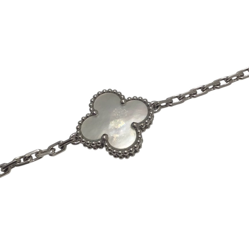 ヴァンクリーフ＆アーペル Van Cleef & Arpels ヴィンテージアルハンブラ 5PブレスMOP ホワイトゴールド 750WG　MOP ジュエリー