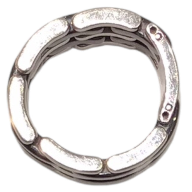 シャネル CHANEL ウルトラコレクションリング シルバー 750WG×黒セラミック ジュエリー