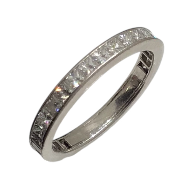 ハリーウィンストン HARRY WINSTON プリンセスカット チャネルセッティング ダイヤリング プラチナ Pt950/ダイヤモンド ジュエリー