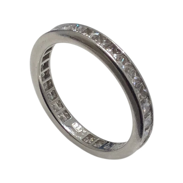 ハリーウィンストン HARRY WINSTON プリンセスカット チャネルセッティング ダイヤリング プラチナ Pt950/ダイヤモンド ジュエリー
