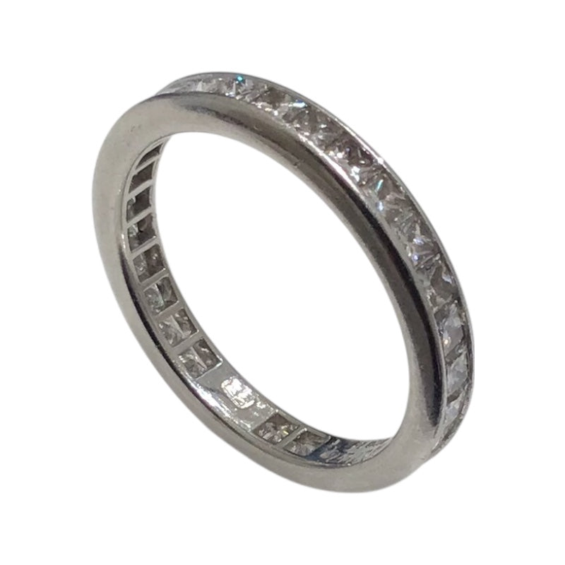 ハリーウィンストン HARRY WINSTON プリンセスカット チャネルセッティング ダイヤリング プラチナ Pt950/ダイヤモンド ジュエリー