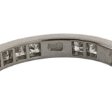 ハリーウィンストン HARRY WINSTON プリンセスカット チャネルセッティング ダイヤリング プラチナ Pt950/ダイヤモンド ジュエリー
