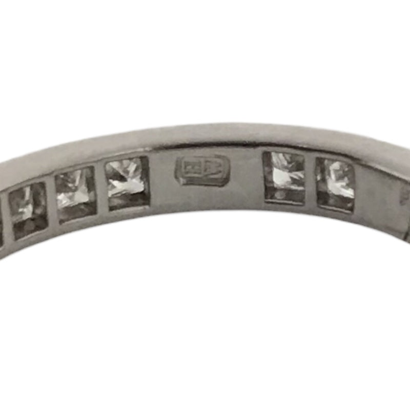 ハリーウィンストン HARRY WINSTON プリンセスカット チャネルセッティング ダイヤリング プラチナ Pt950/ダイヤモンド ジュエリー