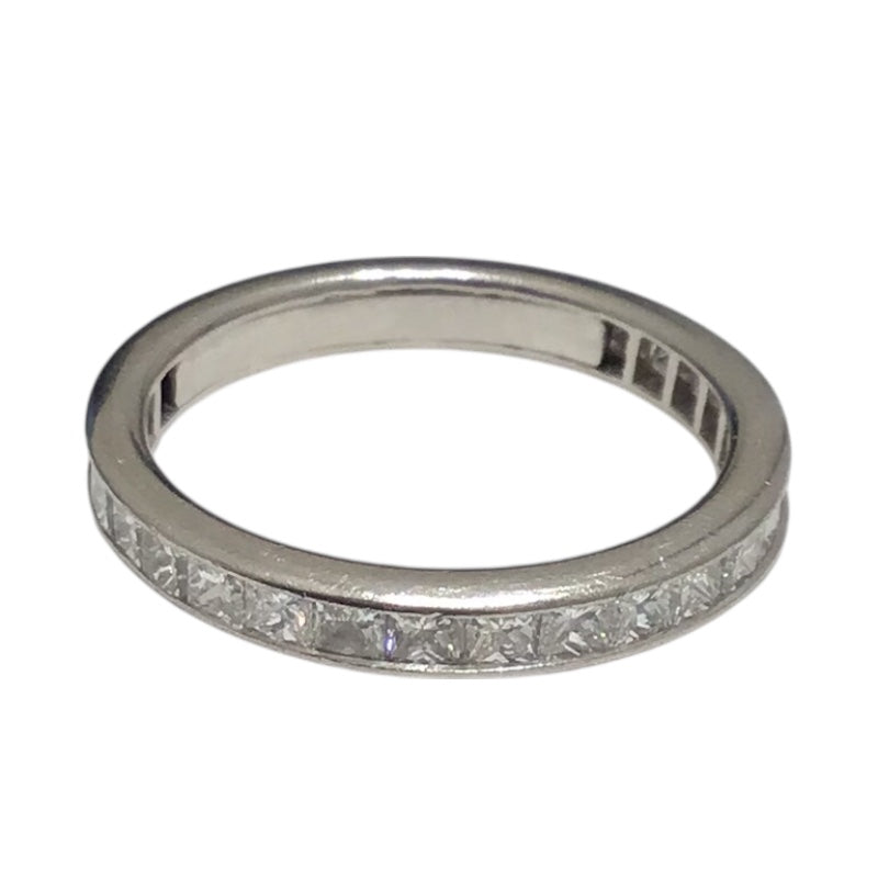 ハリーウィンストン HARRY WINSTON プリンセスカット チャネルセッティング ダイヤリング プラチナ Pt950/ダイヤモンド ジュエリー