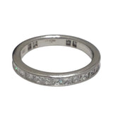 ハリーウィンストン HARRY WINSTON プリンセスカット チャネルセッティング ダイヤリング プラチナ Pt950/ダイヤモンド ジュエリー