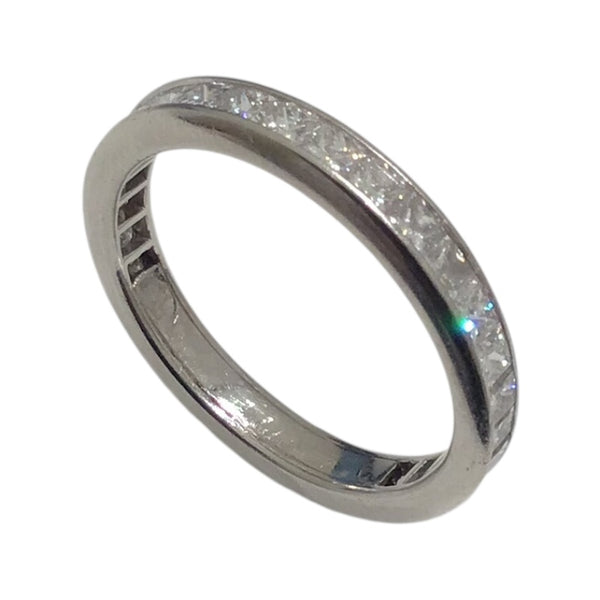 ハリーウィンストン HARRY WINSTON プリンセスカット チャネルセッティング ダイヤリング プラチナ Pt950/ダイヤモンド ジュエリー