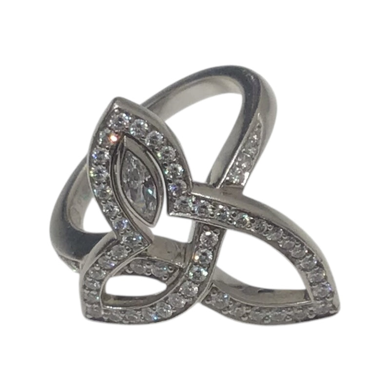 ハリーウィンストン HARRY WINSTON リリークラスターリング Pt950 ジュエリー