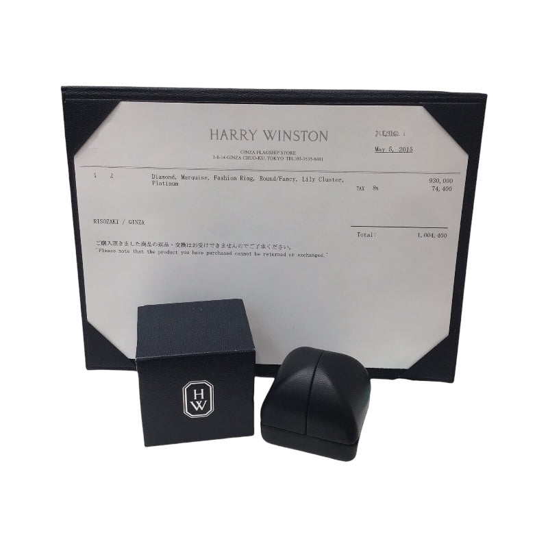 ハリーウィンストン HARRY WINSTON リリークラスターリング Pt950 ジュエリー