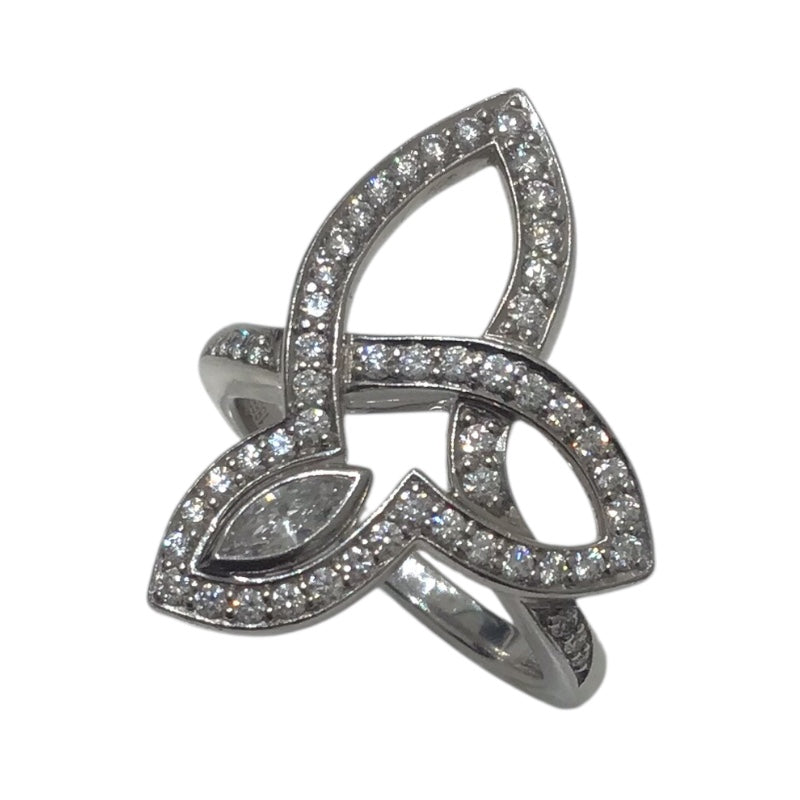 ハリーウィンストン HARRY WINSTON リリークラスターリング Pt950 ジュエリー