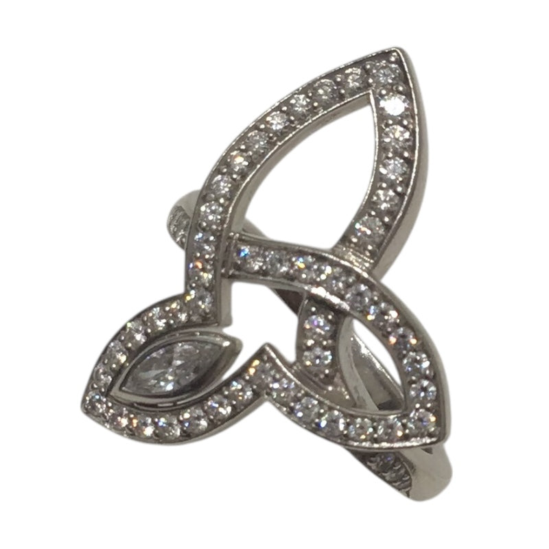 ハリーウィンストン HARRY WINSTON リリークラスターリング Pt950 ジュエリー
