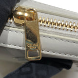セリーヌ CELINE キュイルトリオンフ　カメラバック 199183 ホワイト・ゴールド金具 カーフ カーフ レディース ショルダーバッグ