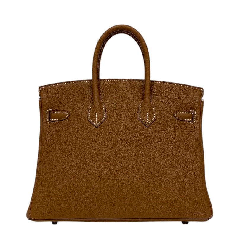 エルメス HERMES バーキン25 W刻 ゴールド シルバー金具 トゴ レディース ハンドバッグ