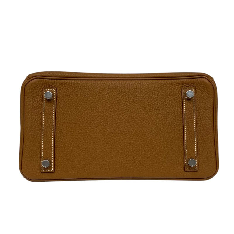 エルメス HERMES バーキン25 W刻 ゴールド シルバー金具 トゴ レディース ハンドバッグ