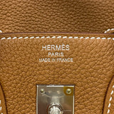 エルメス HERMES バーキン25 W刻 ゴールド シルバー金具 トゴ レディース ハンドバッグ