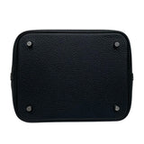 エルメス HERMES ピコタンロックMM W刻 ブラック シルバー金具 トリヨン レディース トートバッグ
