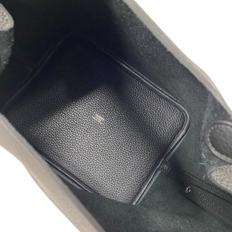 エルメス HERMES ピコタンロックMM W刻 ブラック シルバー金具 トリヨン レディース トートバッグ