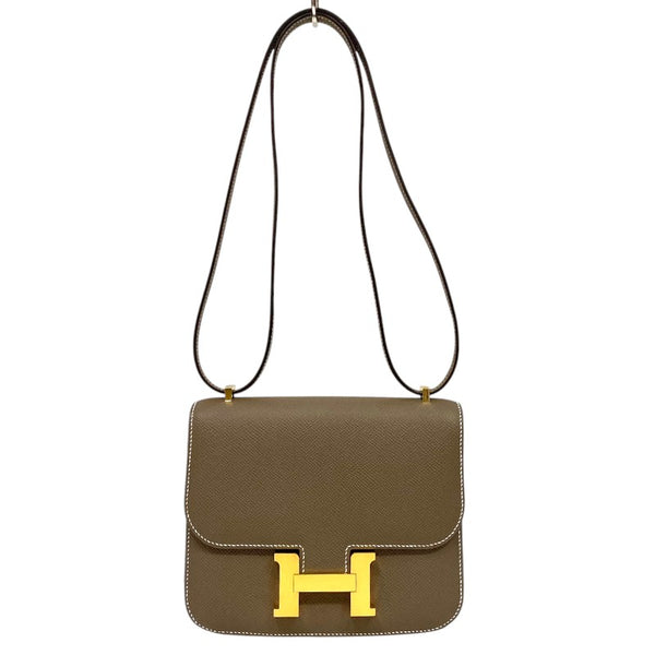 エルメス HERMES コンスタンス3 ミニ B刻 エトゥープ ゴールド金具 エプソン レディース ショルダーバッグ