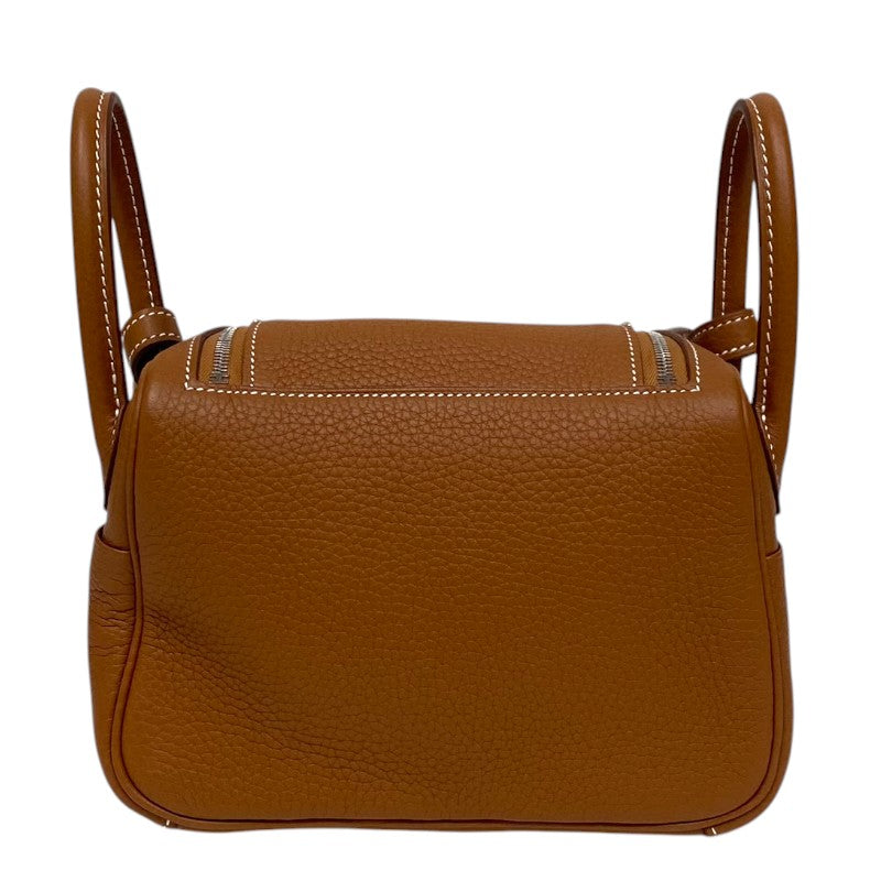 エルメス HERMES リンディミニ W刻 ゴールド シルバー金具 トリヨン レディース ショルダーバッグ